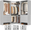 aheaplus closet system with 6 drawers, 4 hanging, main product view