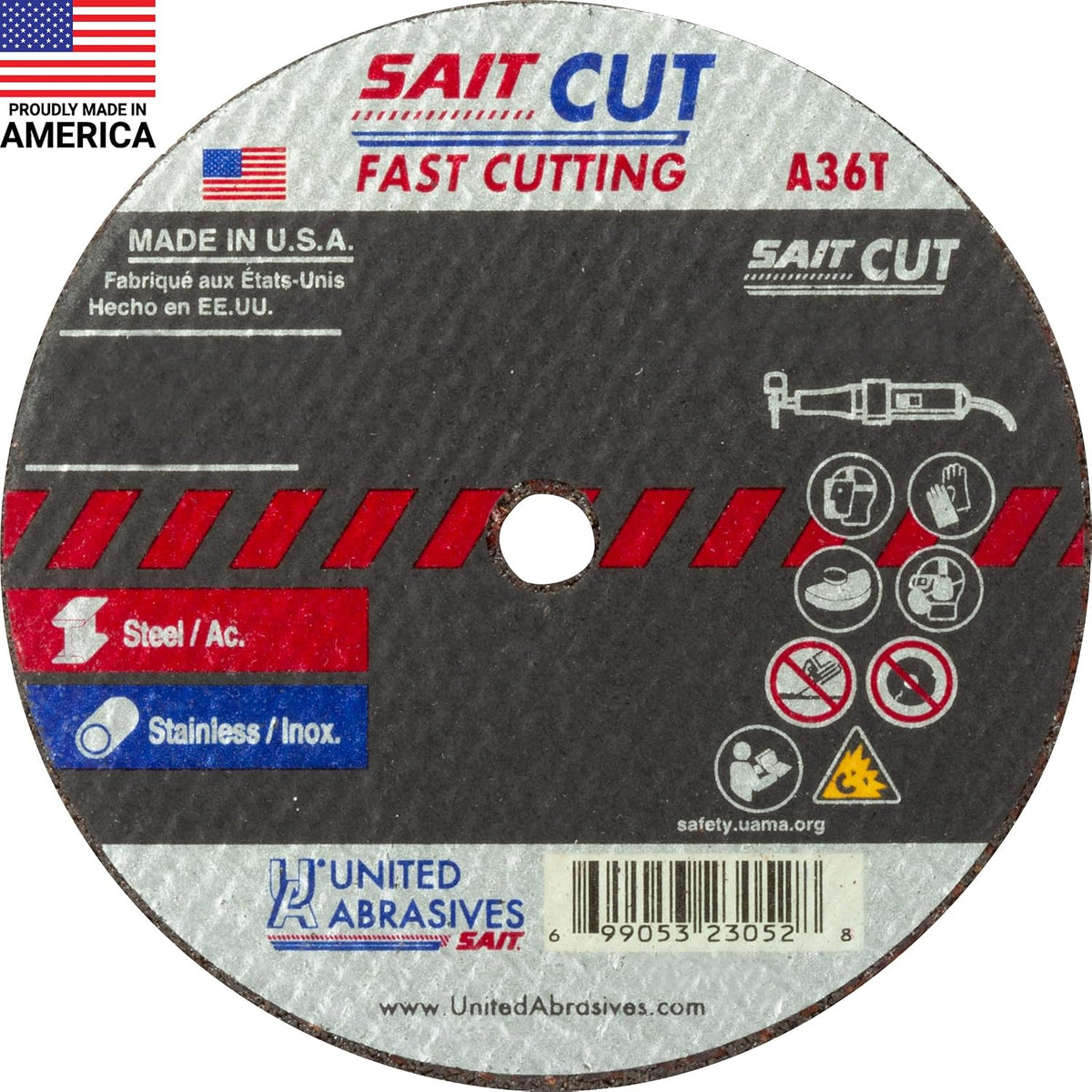 united abrasives-sait 23050 a36t fast cutting thin high, main product view