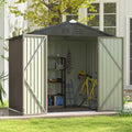 Patiowell 8x6 FT Outdoor Storage Shed, Metal Tool shed & Outdoor Storage