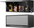 Metal Garage Wall Cabinet with Doors Side with Holes, 13.8" H 1 Door Small Wall