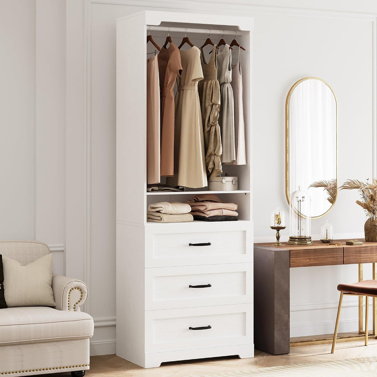 ironck freestanding closet system with adjustable shelves &, main product view
