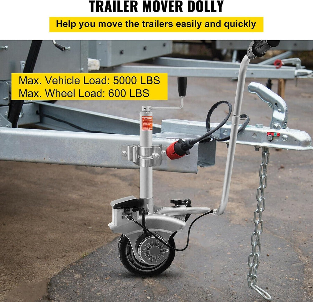 Electric Trailer Trailer Wheel Mover Aluminum Electric Wheel Mover is Compact, Portable and Easy to Operate, Equipped with 350W Motor, 12V Caravan Electric Wheel Mover