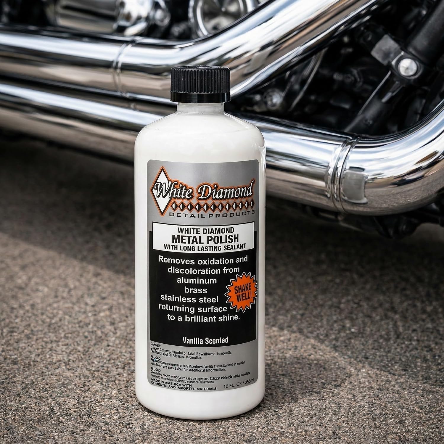 Schultz Laboratories Metal Polish with Long Lasting Sealant, 12 fl oz is a Cleaner, Polisher and protectant All in one. Removes Oxidation and Discoloration from Aluminum, Brass, Chrome and More