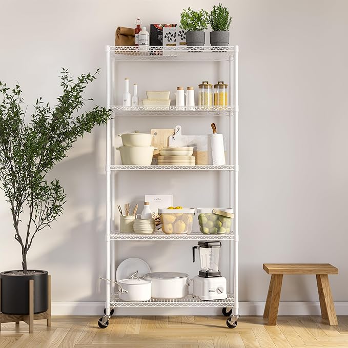 Seville Classics UltraDurable Heavy Duty NSF Solid Steel Wire Rack Storage Unit - Image 9
