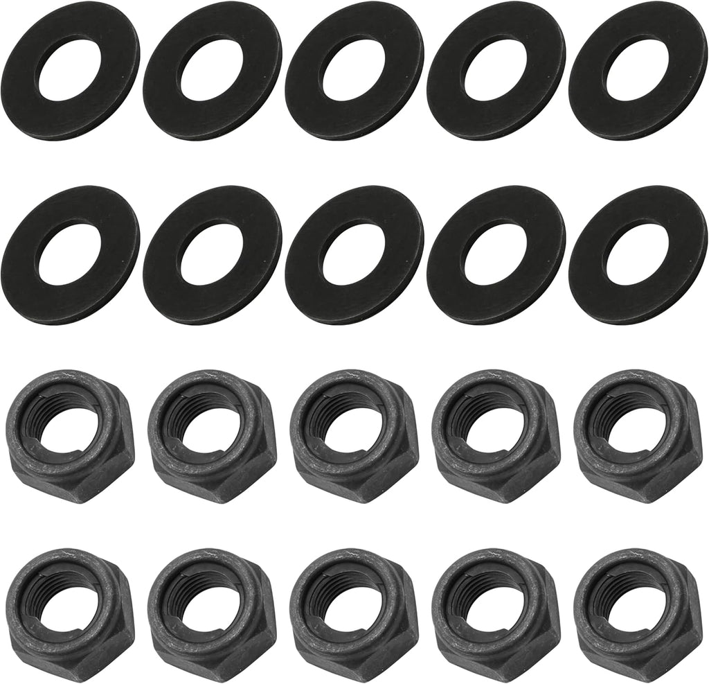 Caltric Wheel Nut And Washers Compatible with Yamaha Grizzly 600 YFM600F 4x4 1999-2001 / Warrior 350 YFM350X 1995-2003 / YFZ450 SE LE 2004-2005 Front and Rear