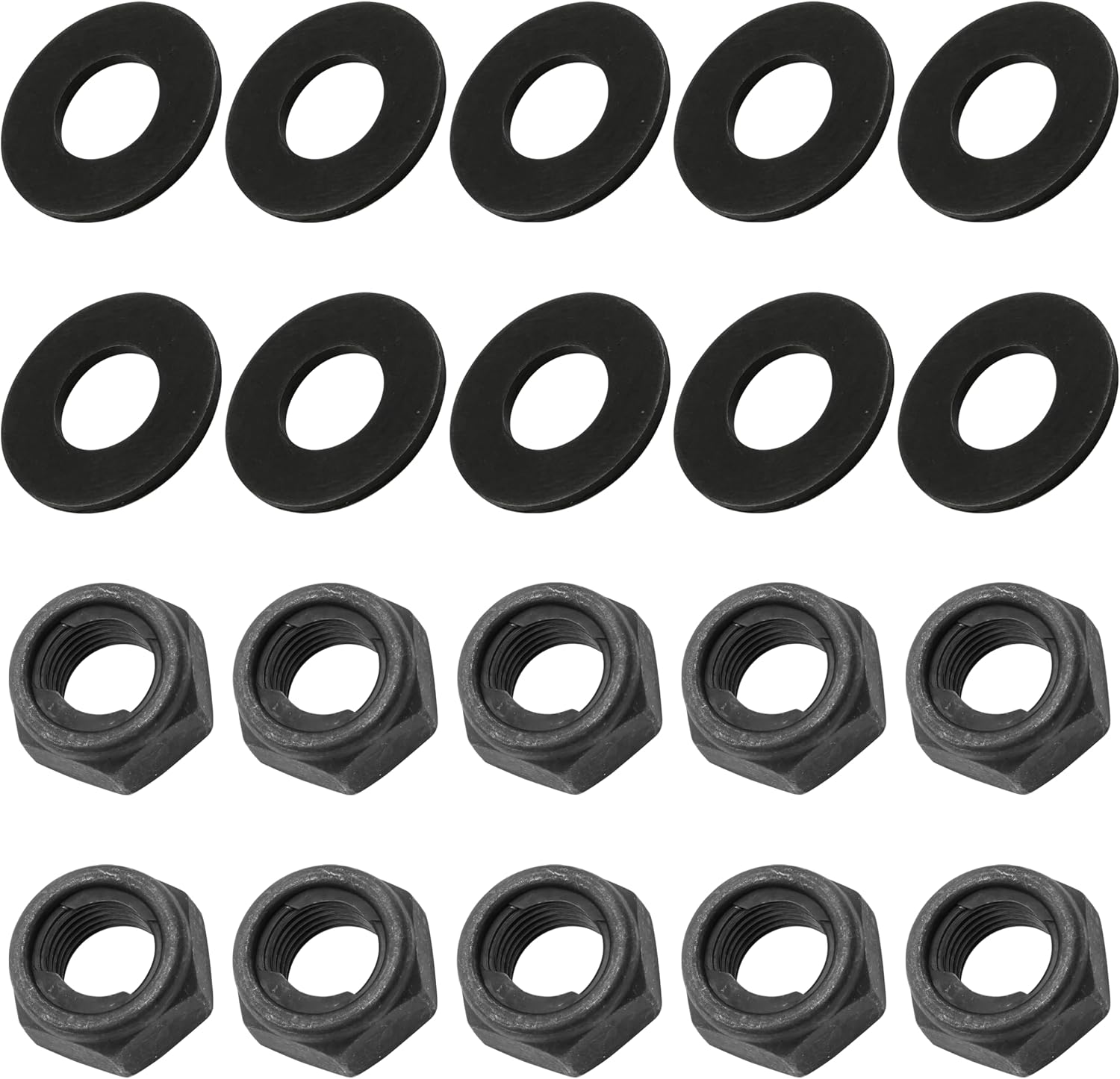 Caltric Wheel Nut And Washers Compatible with Yamaha Grizzly 600 YFM600F 4x4 1999-2001 / Warrior 350 YFM350X 1995-2003 / YFZ450 SE LE 2004-2005 Front and Rear