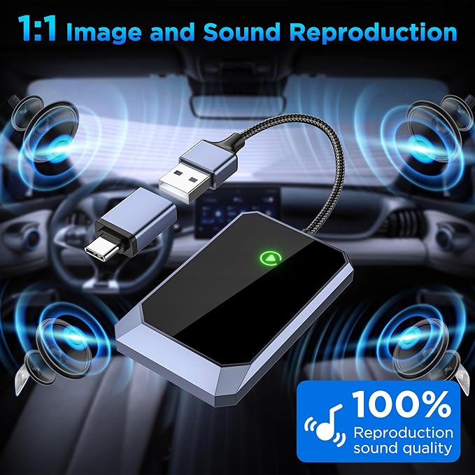 Wireless Carplay Adapter, Converts Wired to Wireless carplay Adapter - Image 6