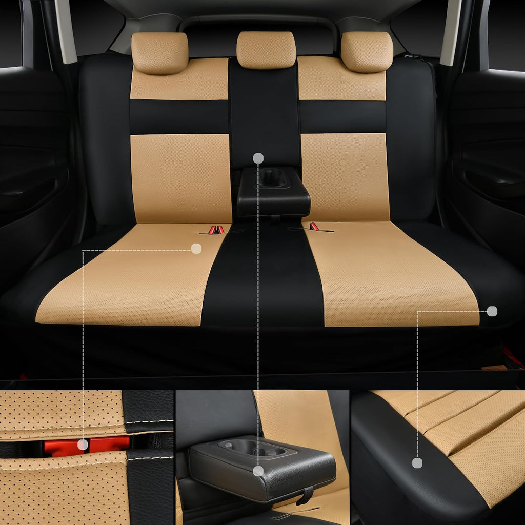 car pass leather seat covers full set universal, side view