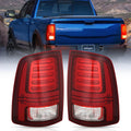 Nilight Taillight Assembly Compatible with 2013 2014 2015 2016 2017 2018 Dodge Ram 1500 2014-2018 Ram 2500 3500 LED Style Driver Side and Passenger Side Rear Tail Light with Bulbs