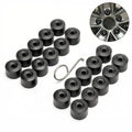 20 PCS Car Wheel Lug Nut Covers, 17mm Wheel Nut Covers, Tire Bolt Caps with Removal Tool, Compatible with VW Jetta Beetle Passat GTI CC (Black)
