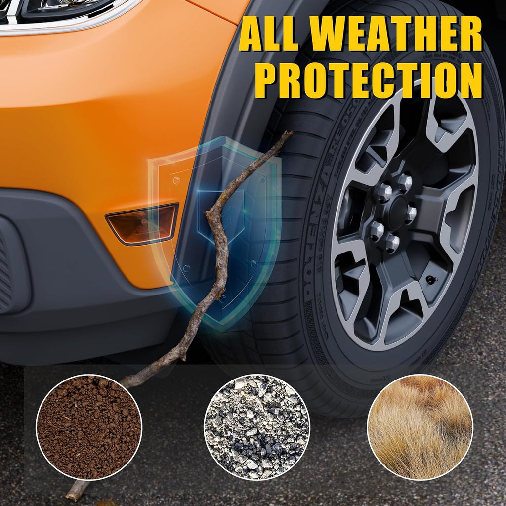 Fender Flares Compatible with 2022-2025 Ford Maverick Front & Rear Wheel Eyebrow Protectors Fender Trim Covers PP Plastic 12PCS No Drilling for 2024 Maverick Accessories