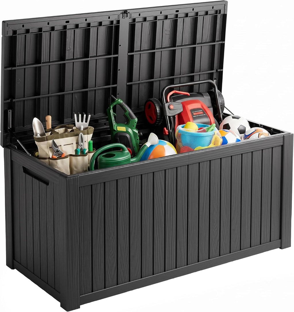 outdoor storage box,200 gallon waterproof deck box [upgraded, main product view