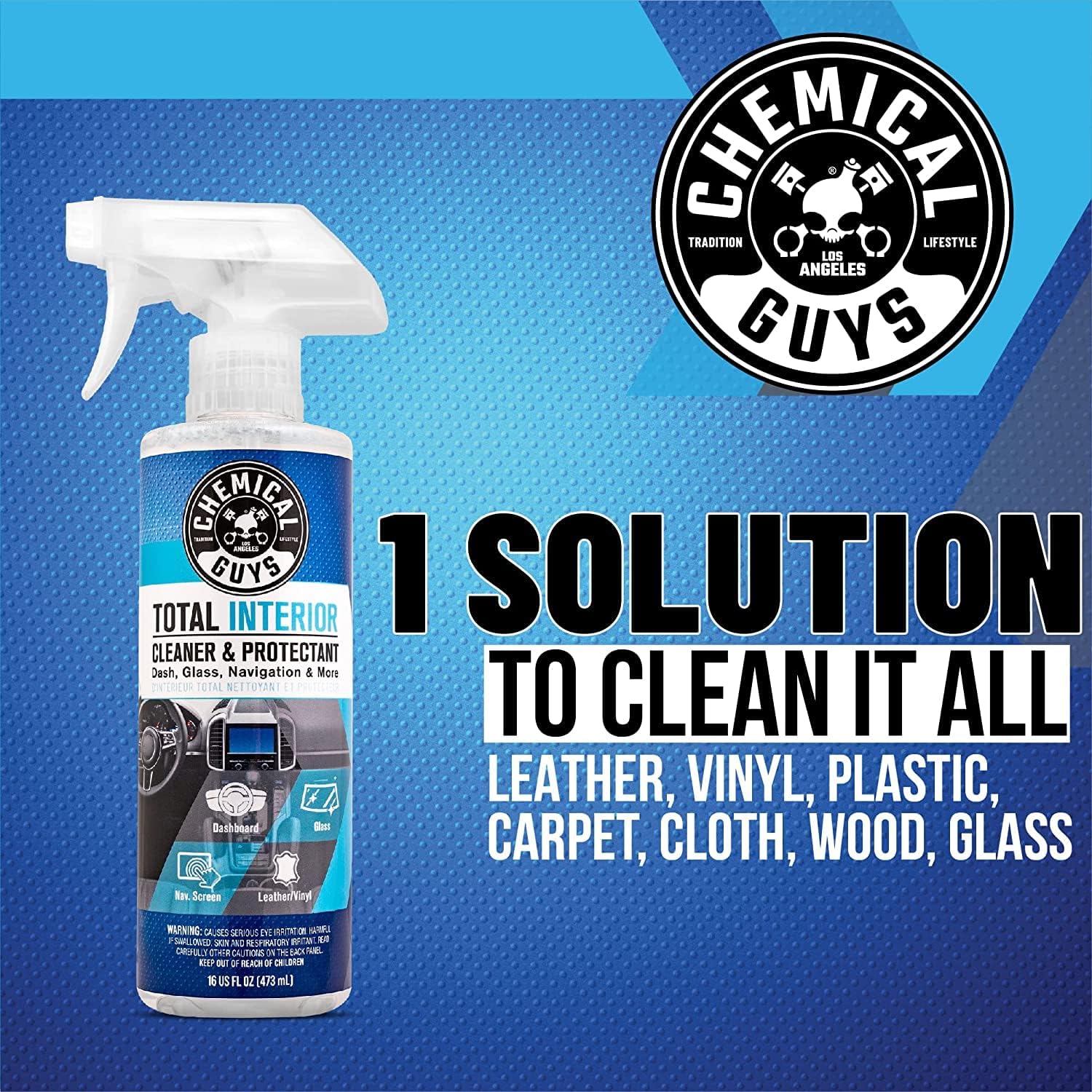 Chemical Guys Mat Renew Rubber + Vinyl Floor Mat Cleaner And Protectant Total Interior Cleaner and Protectant Bundle, Safe for Cars, Trucks, SUVs, Jeeps, Motorcycles, RVs & More, (2-16 fl oz)
