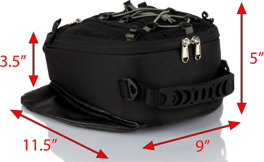 Chase Harper USA 450M Magnetic Tank Bag, Water-Resistant, Tear-Resistant, Industrial Grade Ballistic Nylon with Anti-Scratch Rubberized Polymer Bottom, Super Strong Neodymium Magnets