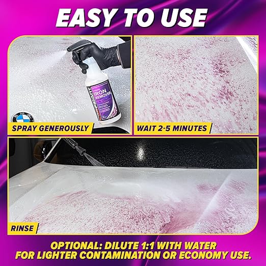 Iron Remover Car Detailing – Iron Decon Spray, Pulls Out Brake Dust, Rust & - Image 4