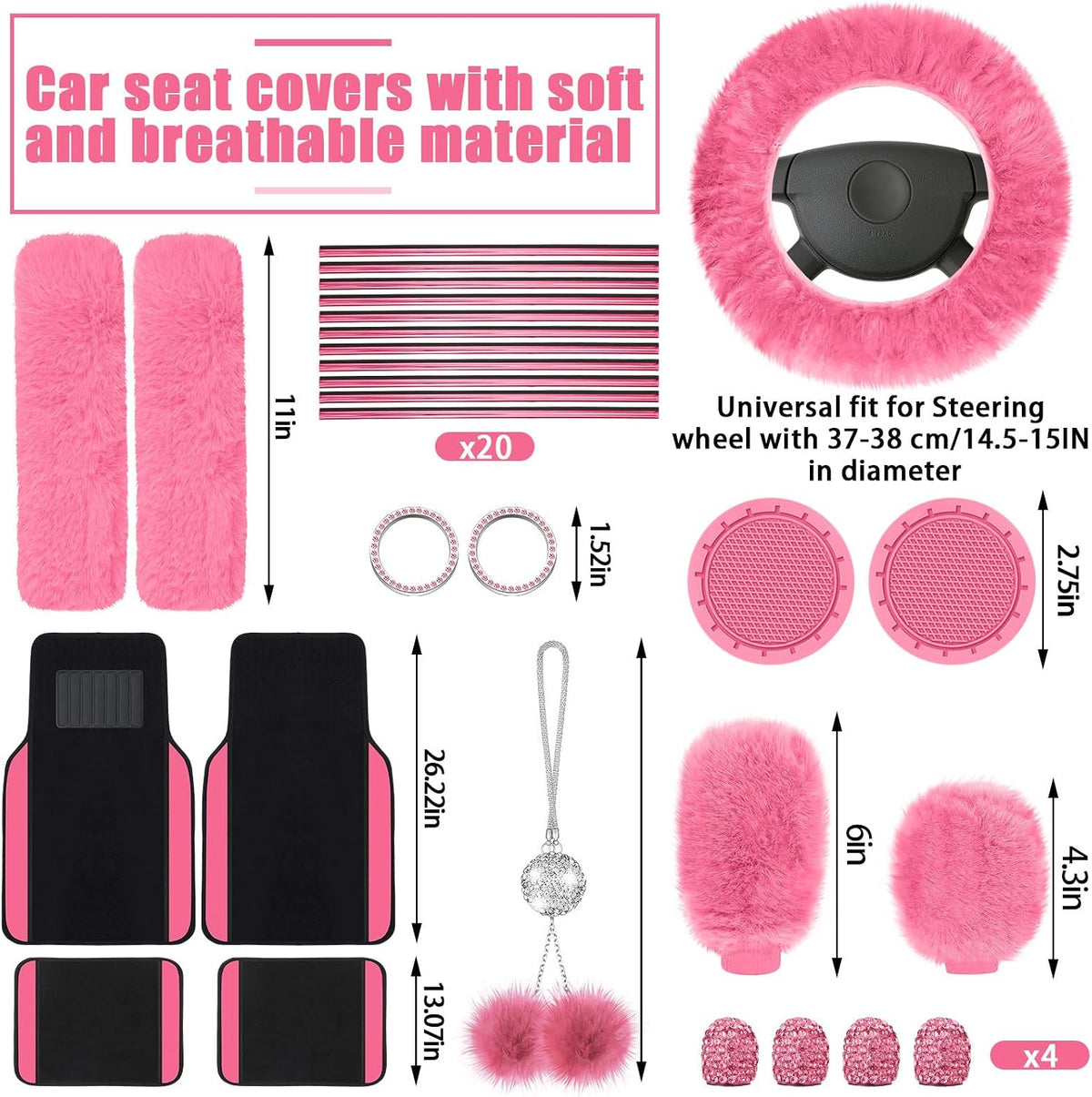 woanger 47 car seat cover full set car, side view