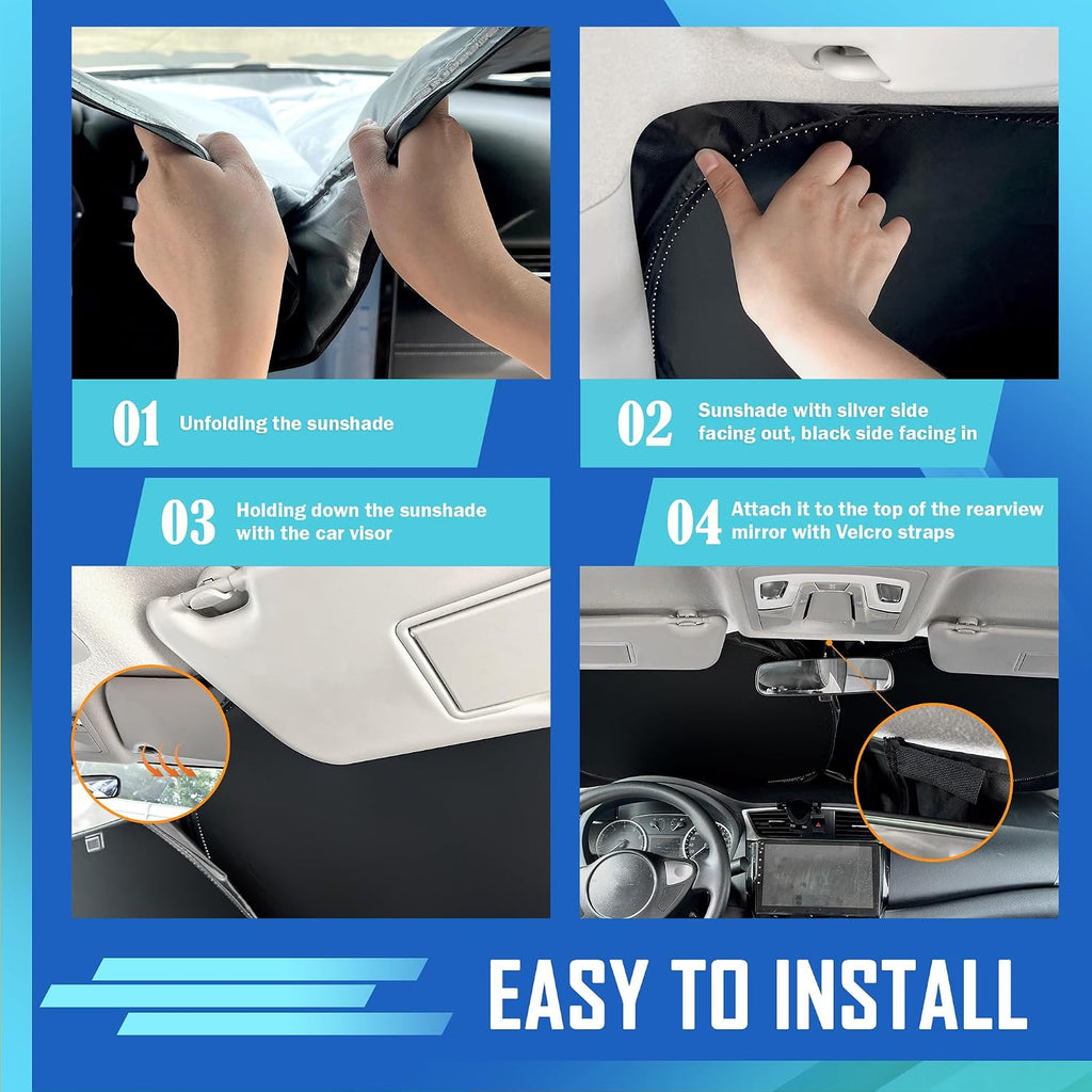 Custom Windshield Sunshade for Outback 2010-2026 | Front Window Sun Shade Sunscreen Double Layers Design