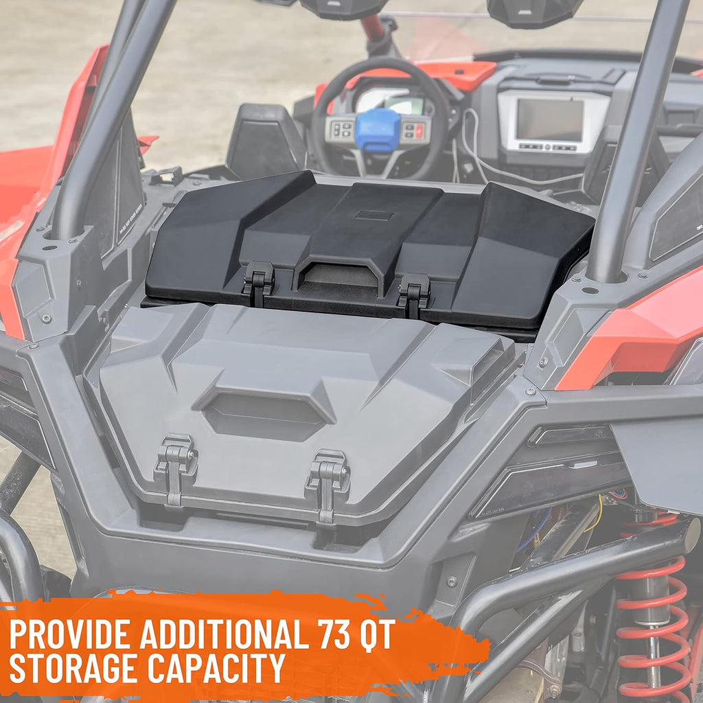 SAUTVS UTV 73QT Cargo Box for RZR PRO XP/RZR Turbo R/PRO S 2020-2026, Forward Poly Water Resistant 73 QT Forward Cargo Storage Box Accessories, Replace #2883751