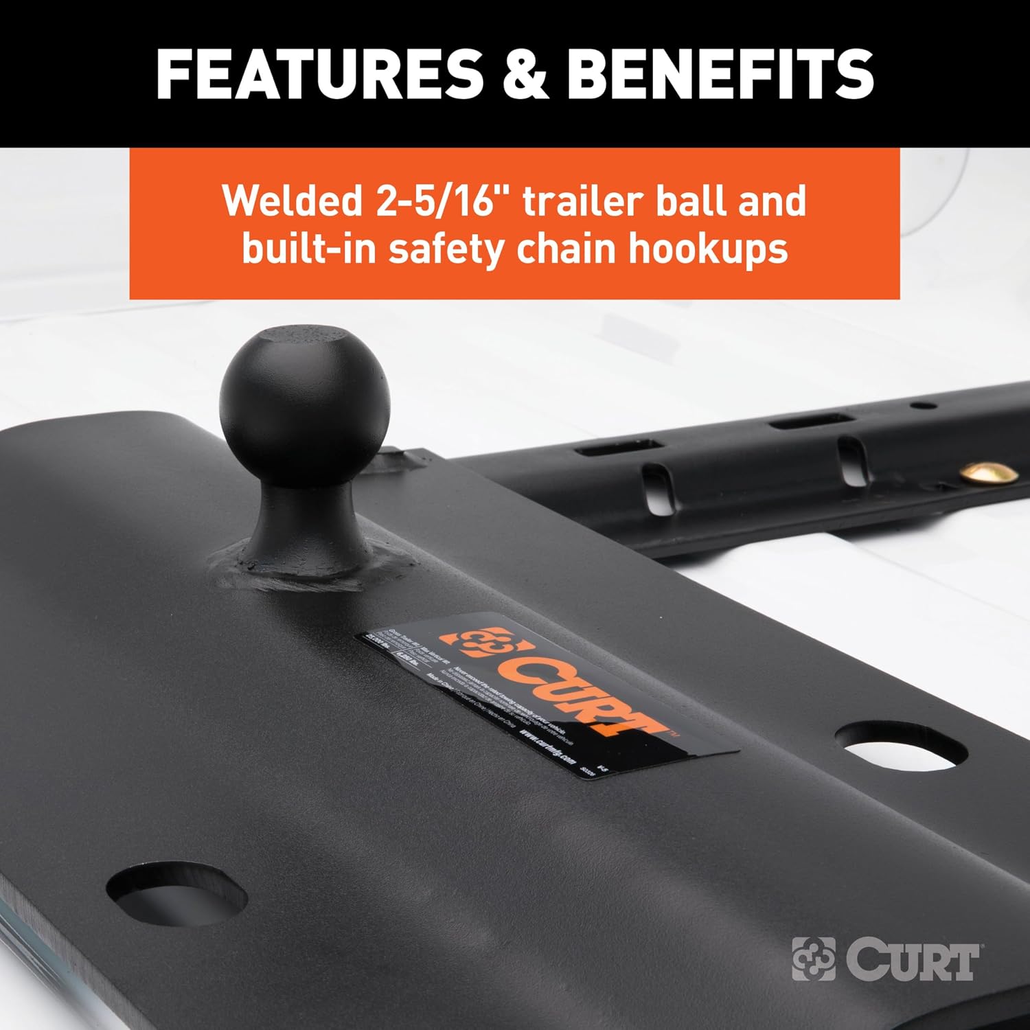 Curt Manufacturing 16055 Rail Mounted Gooseneck Hitch
