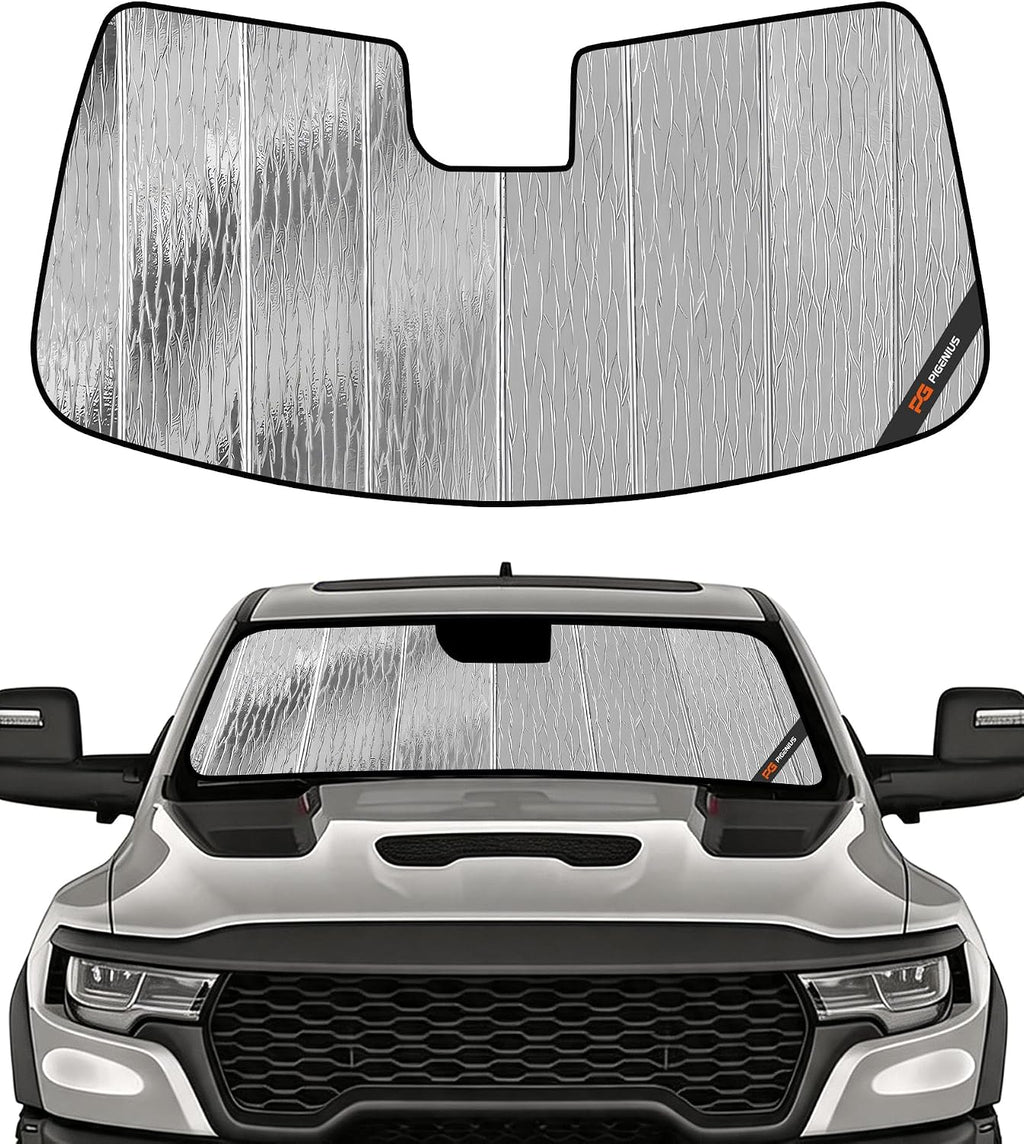 Pigenius Windshield Sun Shade for Ram 2500/3500/4500/5500 2025-2026, Custom Front Window Sunshade - AstraGuard