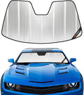 Pigenius Windshield Sun Shade for Chevrolet Camaro Coupe 2010-2015. Reflective Aluminum Film Front Window Sunshade - BLAZBLOCK