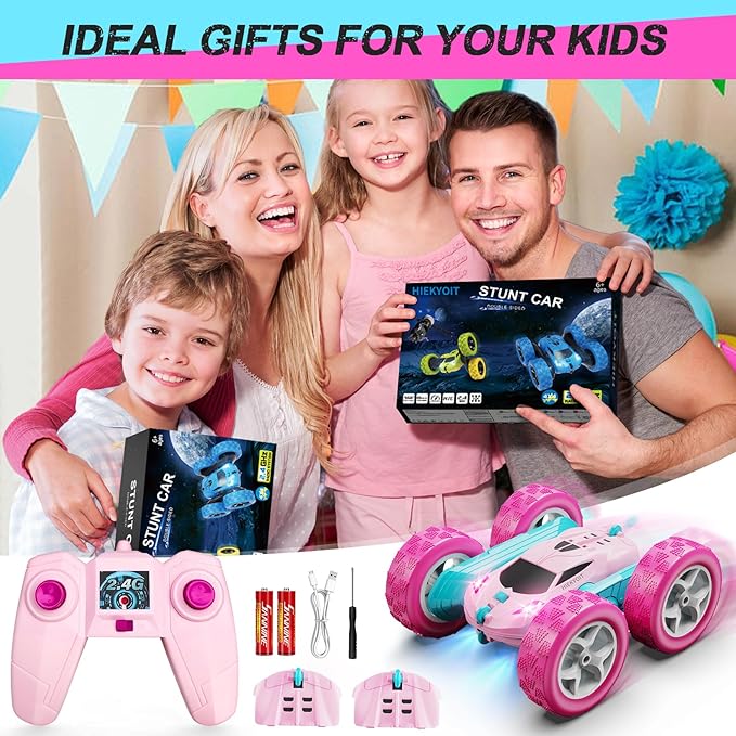Remote Control Car, 2.4 GHZ Double Sided RC Stunt Car 360° Rotating Remote - Image 6