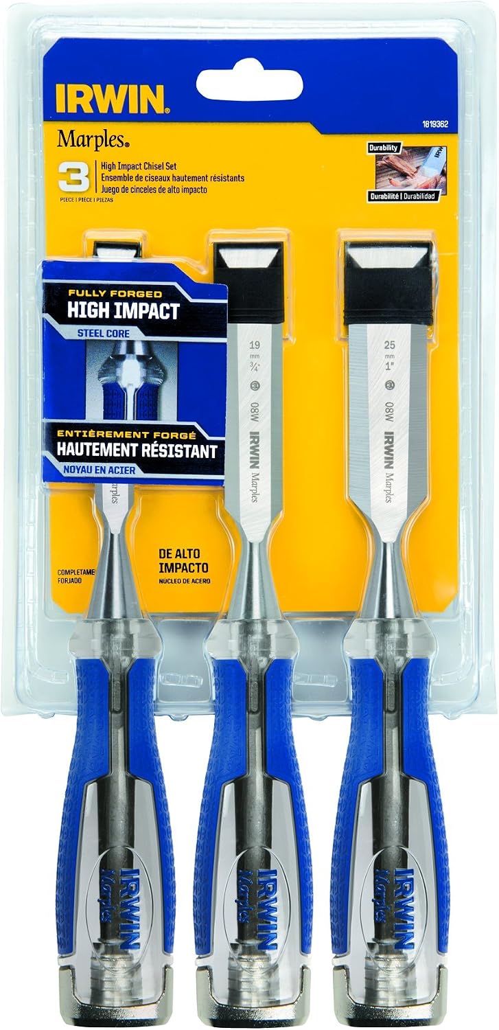 irwin tools marples high-impact chisel set, 3-piece (1819362), main product view