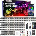 motorcycle rgb led light kit with app/rf control, main product view