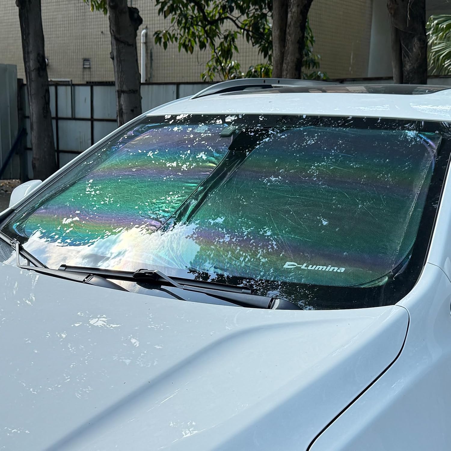 D-Lumina RAV-4 Windshield Sun Shades - Compatible with Toyota RAV4 2019 2020 2021 2022 2023 2024 2025 - Foldable Front Window Sun Protection, Heat Shield, Sunshade, Colourful