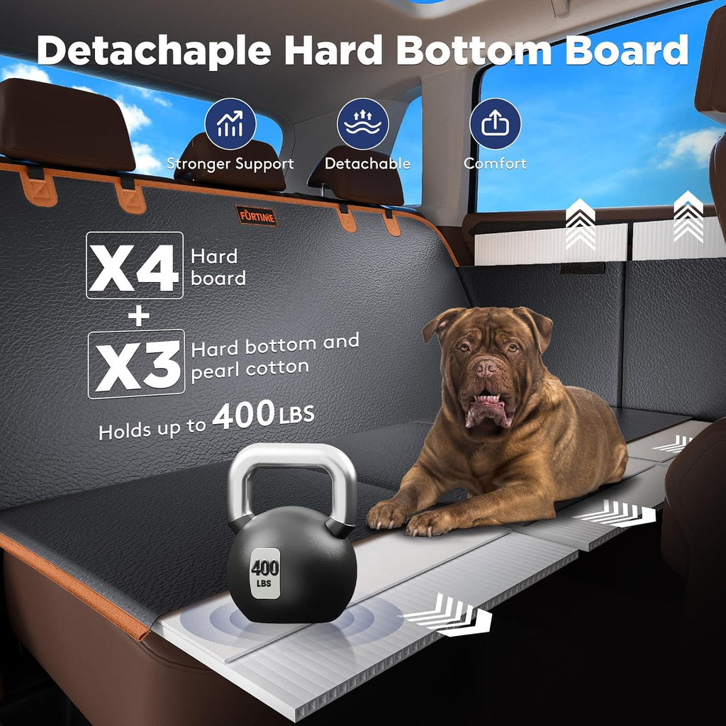 furtime dog car seat cover for back seat shown in use