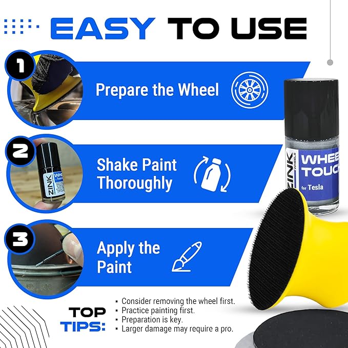Premium Tesla Wheel Curb Rash Repair Kit - Image 6