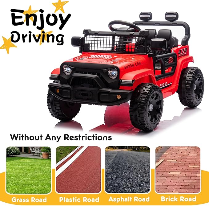 24V Ride on Toys with Parents Control, Ride on TruckCar with Four-Wheel - Image 5