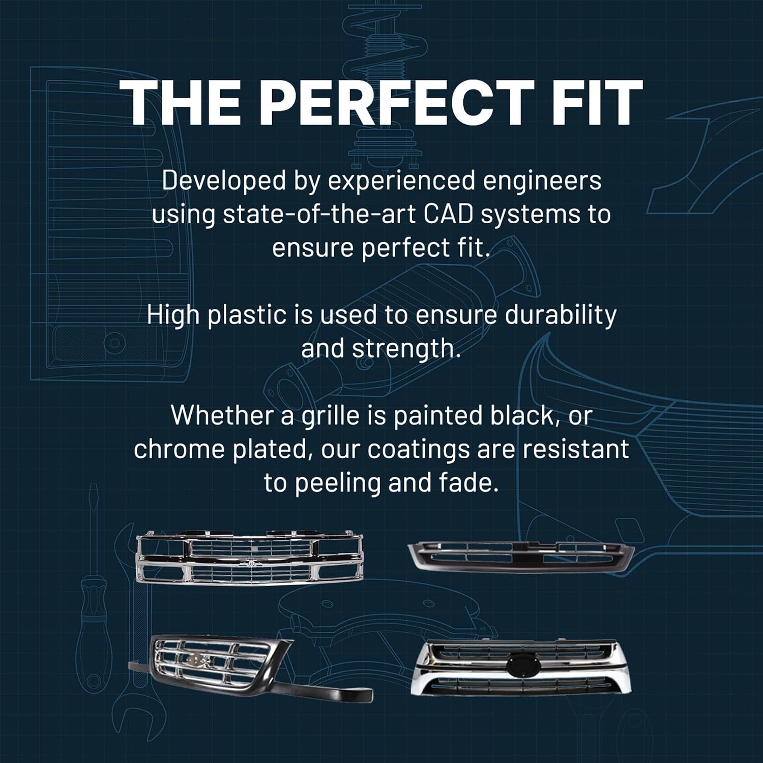 Garage-Pro Grille Assembly Compatible with Ford F-250 Super Duty 2006-2007