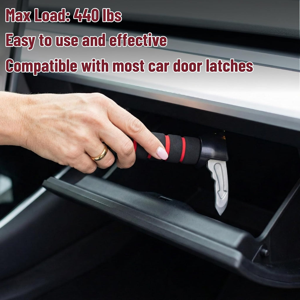 Bates- Car Door Handle for Elderly, 2 Pack, Car Assist Handle for Elderly, Red
