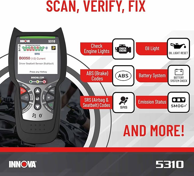 Innova 5310 OBD2 Scanner for ABS & Airbag - Image 2