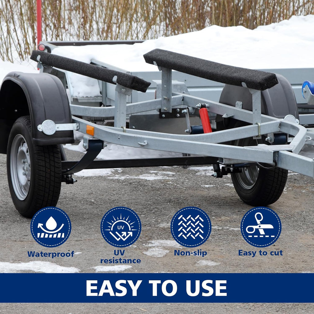 16in x 16ft Extra Large Boat Trailer Bunk Carpet - Marine Grade Padding for Boat Trailers Jet Ski Ramps Garages Docks Bunk Board Carpet