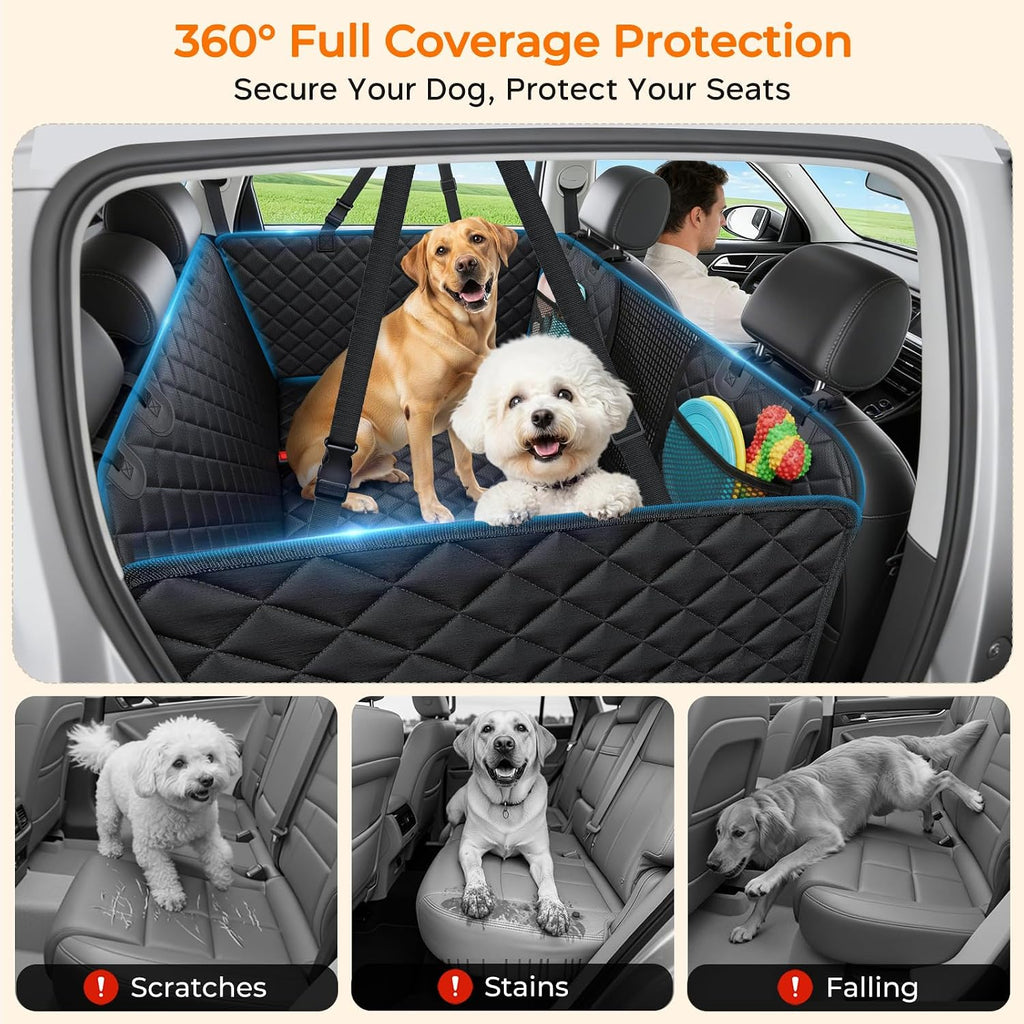 urpower back seat extender for dogs, large hard, front angle view