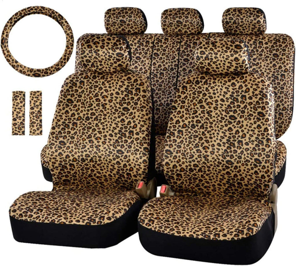 autofan leopard car seat covers full set with, main product view