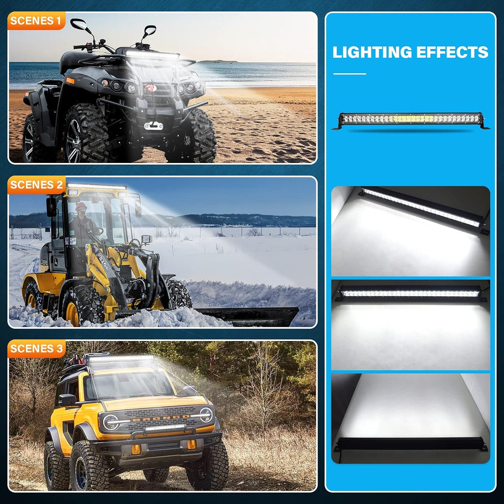 willpower 24 inch 180w led light bar 12v on a desk or shelf