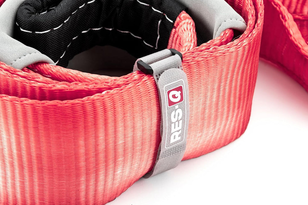 RES-Q Tree Saver Strap 4" x 8 Ft with 40,000 lb Breaking Strength - Nylon Recovery Tree Strap with Padded Sleeve Protector and Utility Cinch Straps