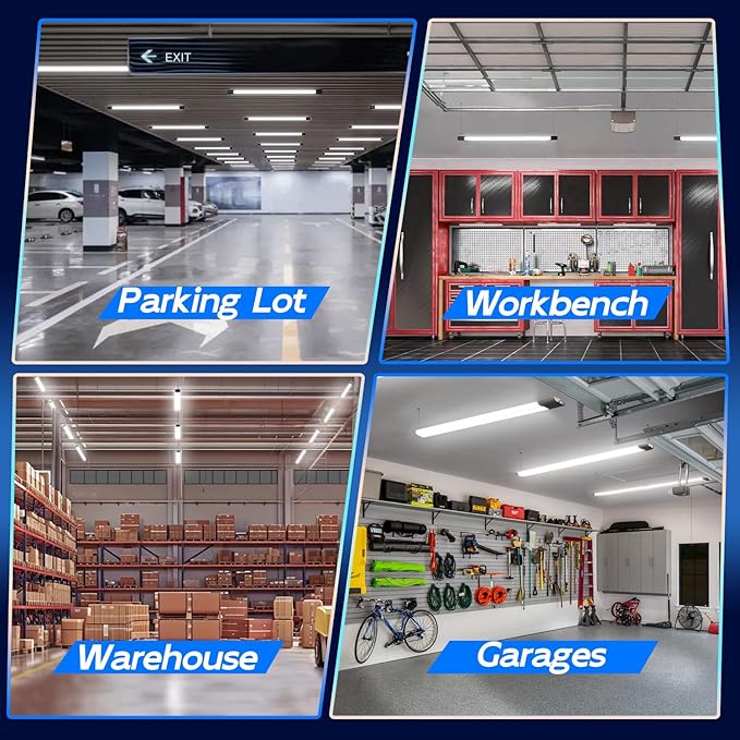 hykolity 4 Pack Linkable LED Shop Light - Image 7