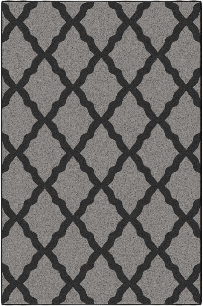 Ottomanson 3'3" x 5' Rugs for Living Room Trellis Area Rug for Bedroom - Image 6