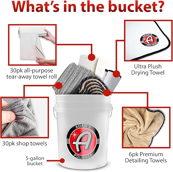 Adam's 5 Gallon Bucket-O-Towels - Image 2