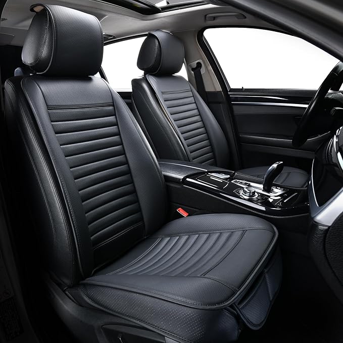2pc Car Seat Covers, Luxury Car Protectors, Universal Anti-Slip Driver Seat by SunnyColor