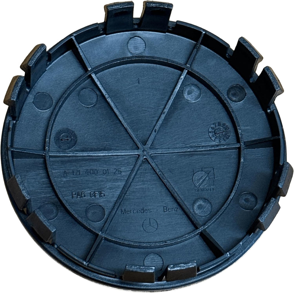 Mercedes-Benz Black Classic Logo Wheel Center Cap, Genuine MB Parts