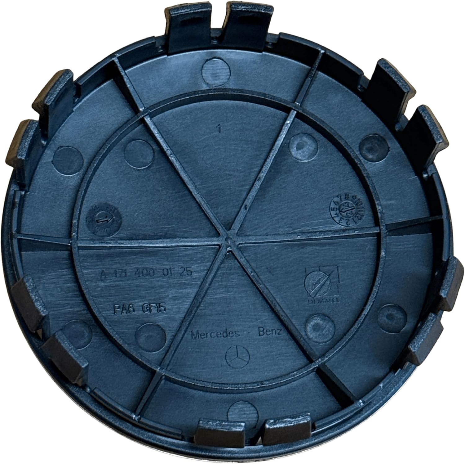 Mercedes-Benz Black Classic Logo Wheel Center Cap, Genuine MB Parts