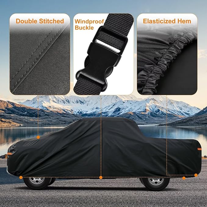 Kayme Truck Cover Custom Fit Toyota Tacoma Xtra/Access/Double SB. Full Exterior - Image 4
