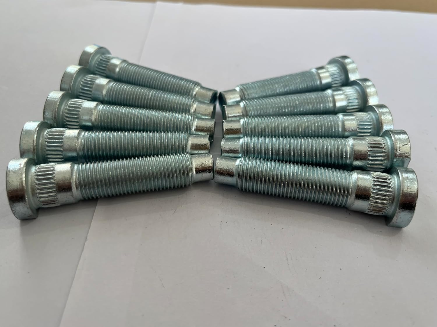 10 PCS 1/2-20 Serrated Wheel Stud Bolts 610-523 0.56 in. Knurl, 2.3 in. Length Compatible with 2005-2014 Ford Mustang Front Hub