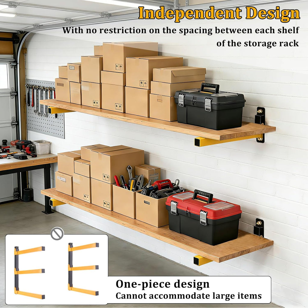 lumber storage rack heavy duty wall mount storage, side view