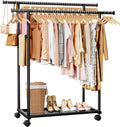 sakugi double rods clothes rack - metal clothing, main product view